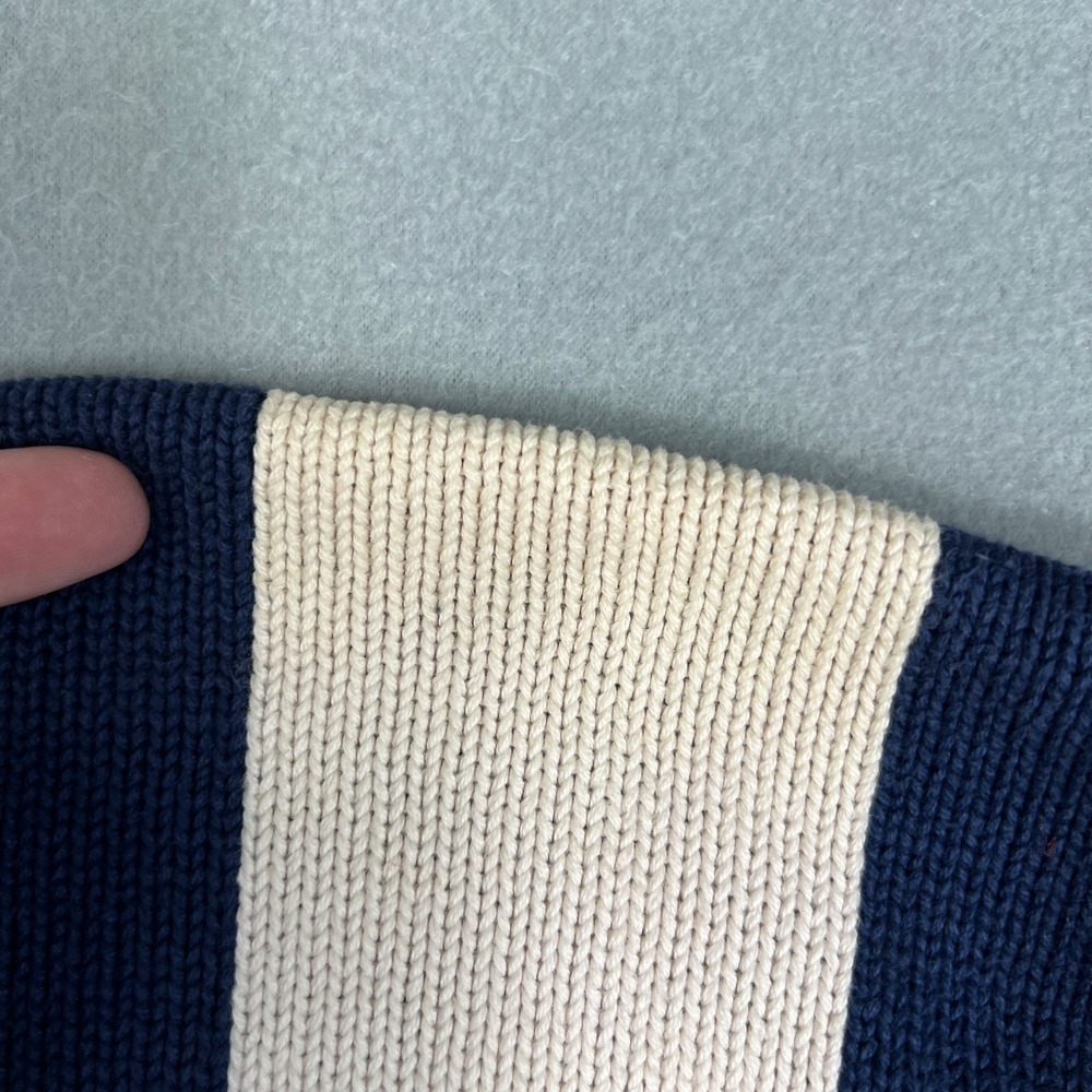 VTG Clubfellow‎ GOLF Sweater Mens XL Cotton Knit Golfing 1990s Striped Retro - Picture 6 of 11